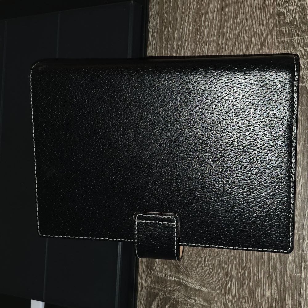 Kate Spade Black Leather Planner Agenda - Picture 4 of 10